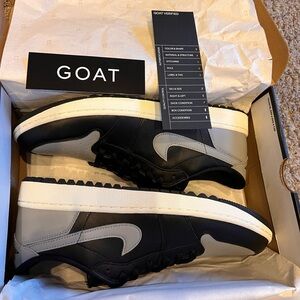 Brand new Jordan One Low’s (Shadow) golf shoes.